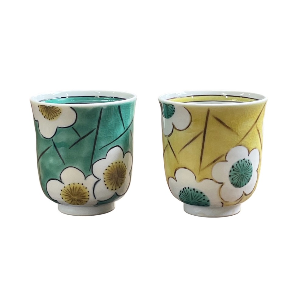 瑛生】（魯）染付さらさ文様尺皿 - 九谷美陶園